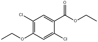 Benzoic acid, 2,5-dichloro-4-ethoxy-, ethyl ester 结构式