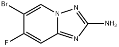 6-溴-7-氟-[1,2,4]三唑并[1,5-A]吡啶-2-胺 结构式