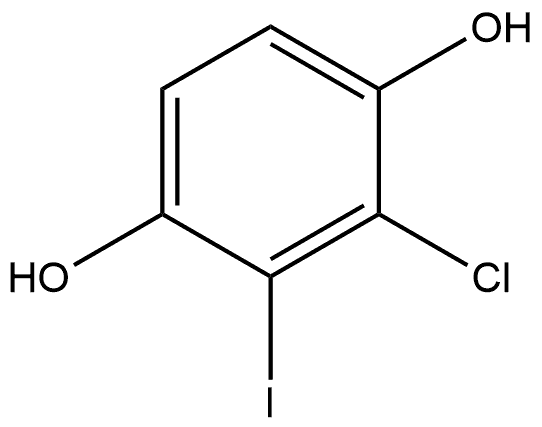 2-Chloro-3-iodo-1,4-benzenediol 结构式