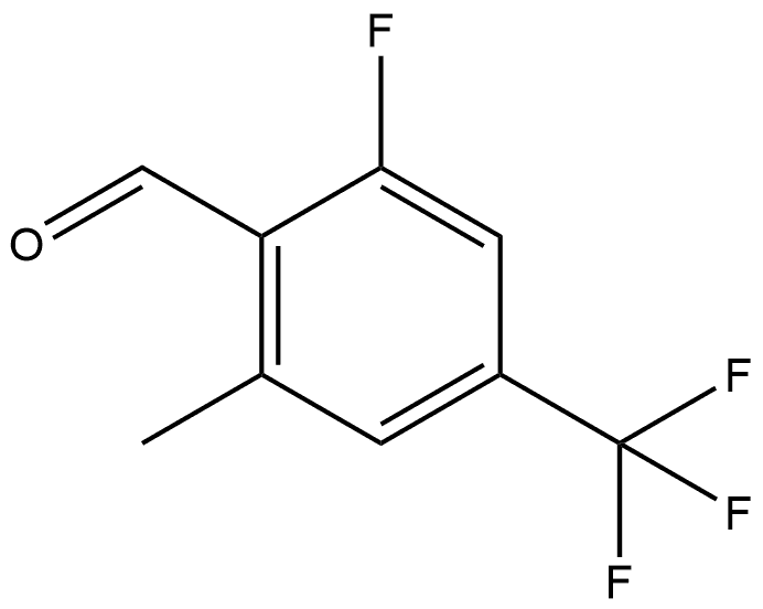 2-fluoro-6-methyl-4-(trifluoromethyl)benzaldehyde 结构式