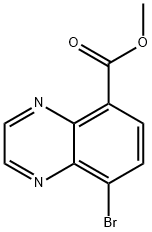 8-溴喹喔啉-5-羧酸甲酯 结构式