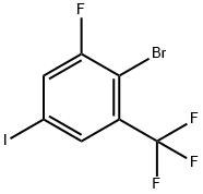 2-溴-1-氟-5-碘-3-(三氟甲基)苯 结构式