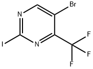 5-溴-2-碘-4-(三氟甲基)嘧啶 结构式