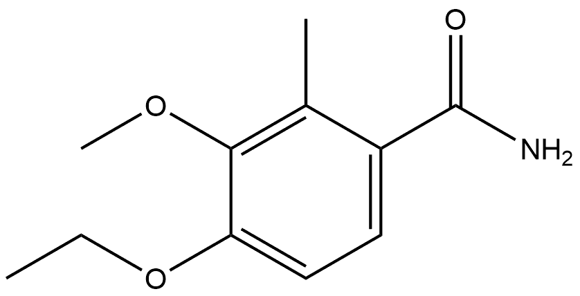 4-Ethoxy-3-methoxy-2-methylbenzamide 结构式