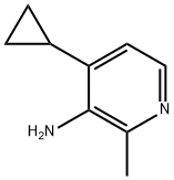 4-环丙基-2-甲基吡啶-3-胺 结构式