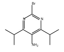 2-溴-4,6-二异丙基嘧啶-5-胺 结构式