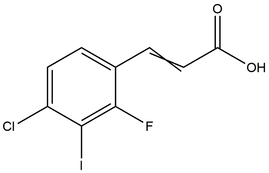 3-(4-Chloro-2-fluoro-3-iodophenyl)-2-propenoic acid 结构式