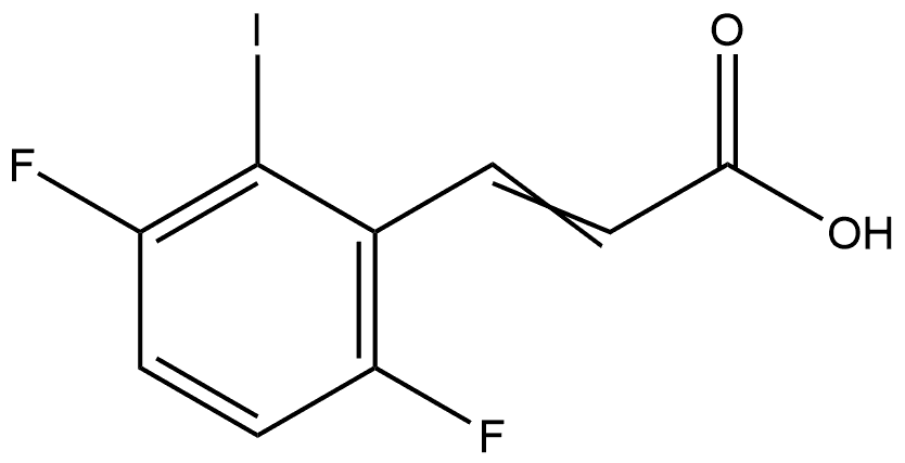 3-(3,6-Difluoro-2-iodophenyl)-2-propenoic acid 结构式