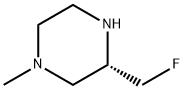 Piperazine, 3-(fluoromethyl)-1-methyl-, (3S)- 结构式