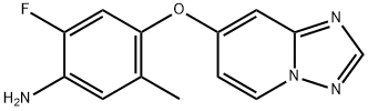 4-([1,2,4]三唑并[1,5-A]吡啶-7-基氧基)-2-氟-5-甲基苯胺 结构式