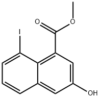 methyl 3-hydroxy-8-iodo-naphthalene-1-carboxylate 结构式