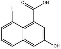 1-Naphthalenecarboxylic acid, 3-hydroxy-8-iodo- 结构式