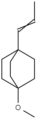 1-甲氧基-4-[(E)-丙-1-烯基]双环[2.2.2]辛烷 结构式