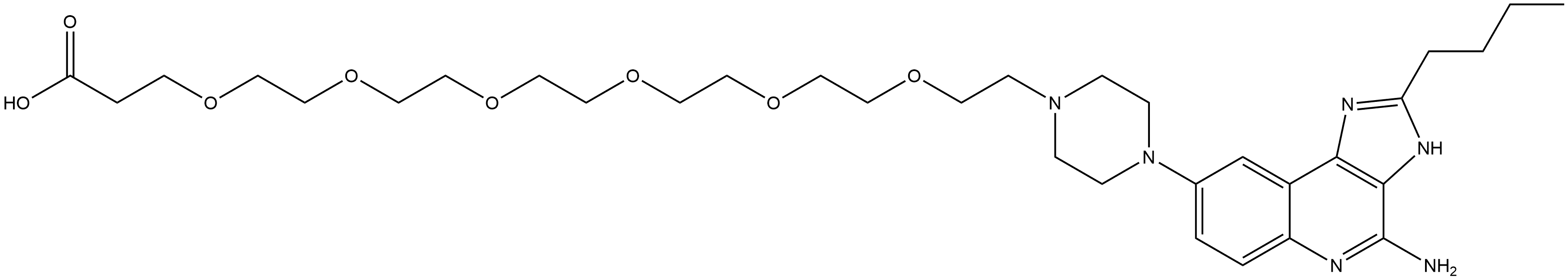 化合物 TLR7/8 AGONIST 4 HYDROXY-PEG6-ACID 结构式