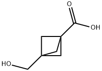 3-(羟甲基)双环[1.1.1]戊烷-1-羧酸 结构式