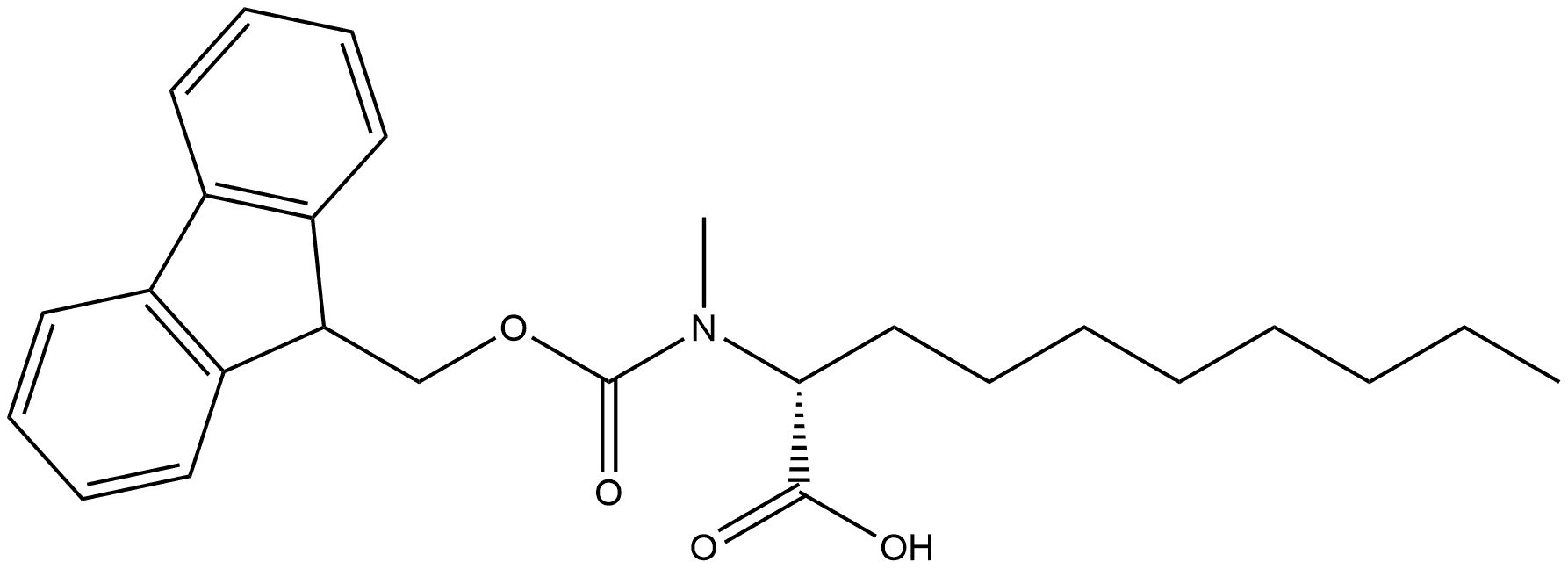 Fmoc-D-Me2Adec-OH 结构式