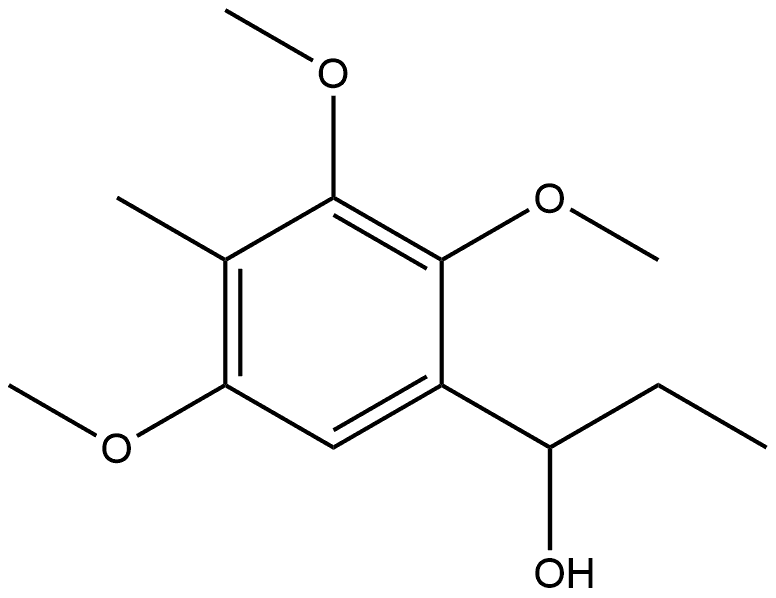 α-Ethyl-2,3,5-trimethoxy-4-methylbenzenemethanol 结构式