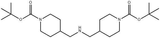 1-Piperidinecarboxylic acid, 4,4'-[iminobis(methylene)]bis-, bis(1,1-dimethylethyl) ester (9CI) 结构式