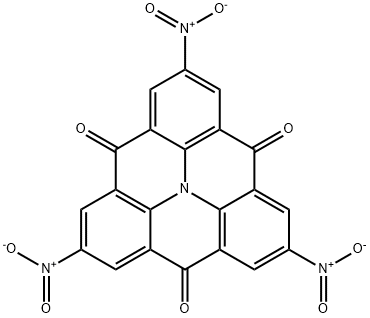 2,6,10-三硝基-4H-苯并[9,1]喹啉并[3,4,5,6,7-DEFG]吖啶-4,8,12-三酮 结构式