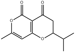2H,5H-PYRANO[4,3-B]PYRAN-4,5(3H)-DIONE, 7-METHYL-2-(1-METHYLETHYL)- 结构式
