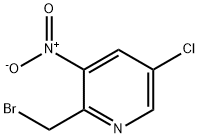 2-(溴甲基)-5-氯-3-硝基吡啶 结构式