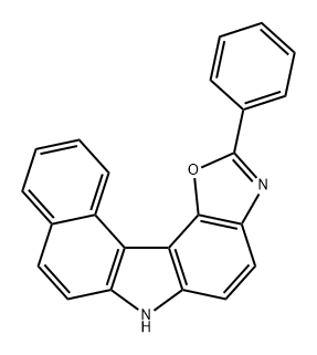 6H-Benz[c]oxazolo[5,4-g]carbazole, 2-phenyl- 结构式