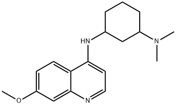 1,3-Cyclohexanediamine, N3-(7-methoxy-4-quinolinyl)-N1,N1-dimethyl- 结构式