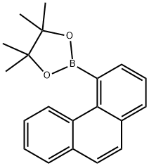 1,3,2-Dioxaborolane, 4,4,5,5-tetramethyl-2-(4-phenanthrenyl)- 结构式