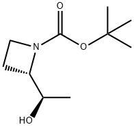 (S)-2-((R)-1-羟乙基)氮杂环丁烷-1-羧酸叔丁酯 结构式