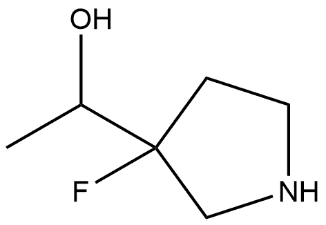 1-(3-氟吡咯烷-3-基)乙-1-醇 结构式