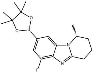 PYRIDO[1,2-A]BENZIMIDAZOLE, 6-FLUORO-1,2,3,4-TETRAHYDRO-1-METHYL-8-(4,4,5,5-TETRAMETHYL-1,3,2-DIOXAB 结构式