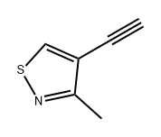 4-乙炔基-3-甲基异噻唑 结构式