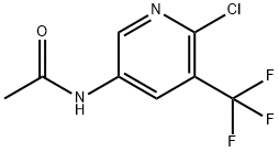 N-(6-氯-5-(三氟甲基)吡啶-3-基)乙酰胺 结构式