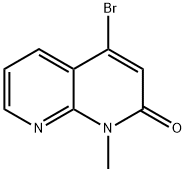 4-溴-1-甲基-1,8-萘啶-2-酮 结构式