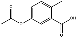 5-乙酰氧基-2-甲基苯甲酸 结构式