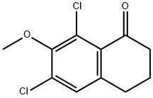 1(2H)-Naphthalenone, 6,8-dichloro-3,4-dihydro-7-methoxy- 结构式