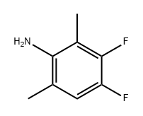 3,4-二氟-2,6-二甲基苯胺 结构式