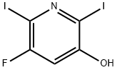 5-氟-2,6-二碘-3-吡啶醇 结构式
