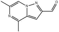 Pyrazolo[1,5-a]pyrazine-2-carboxaldehyde, 4,6-dimethyl- 结构式