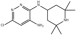 6-氯-N3-(2,2,6,6-四甲基哌啶-4-基)哒嗪-3,4-二胺 结构式