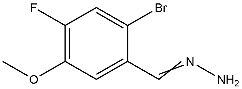 2-Bromo-4-fluoro-5-methoxybenzaldehyde hydrazone 结构式