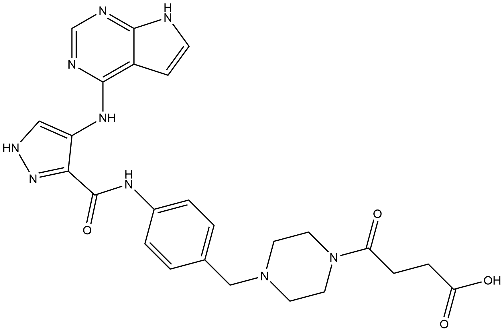 FN-1501-propionic acid 结构式