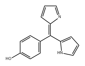 Phenol, 4-[(Z)-1H-pyrrol-2-yl-2H-pyrrol-2-ylidenemethyl]- 结构式