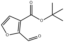 2-甲酰基呋喃-3-羧酸叔丁酯 结构式