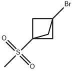 Bicyclo[1.1.1]pentane, 1-bromo-3-(methylsulfonyl)- 结构式