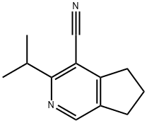 3-异丙基-6,7-二氢-5H-环戊二烯并[C]吡啶-4-甲腈 结构式