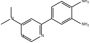 1,2-Benzenediamine, 4-[6-(dimethylamino)-4-pyrimidinyl]- 结构式
