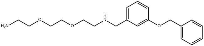 Benzenemethanamine, N-[2-[2-(2-aminoethoxy)ethoxy]ethyl]-3-(phenylmethoxy)- 结构式