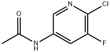 N-(6-氯-5-氟吡啶-3-基)乙酰胺 结构式