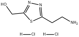 (5-(2-氨乙基)-1,3,4-噻二唑-2-基)甲醇二盐酸盐 结构式